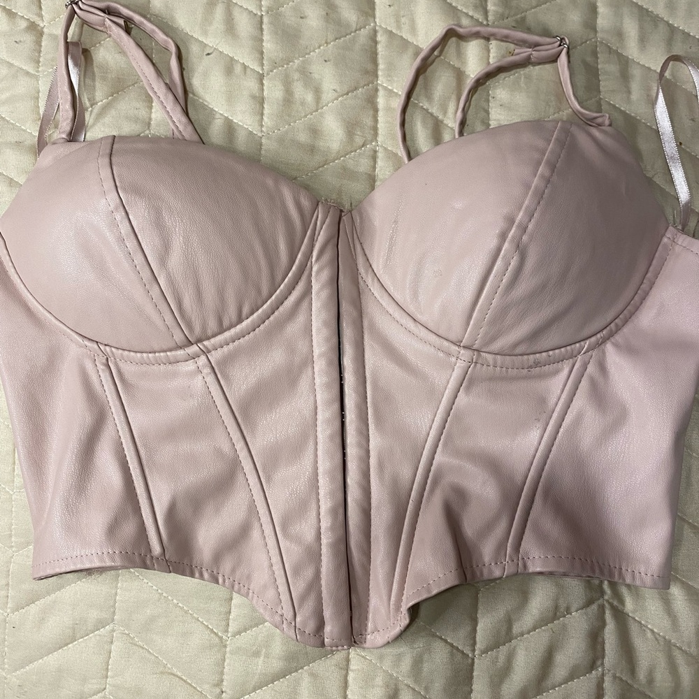 Women's Pink Bustier Top